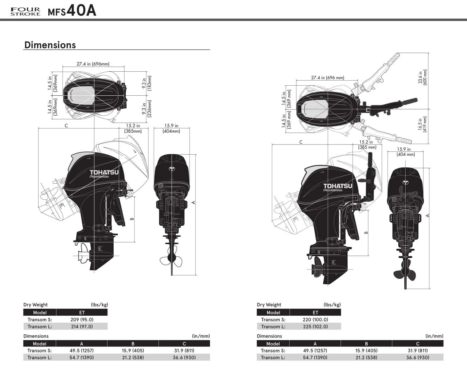 Tohatsu 50 PK buitenboordmotor MFS50A ETL - Image 6