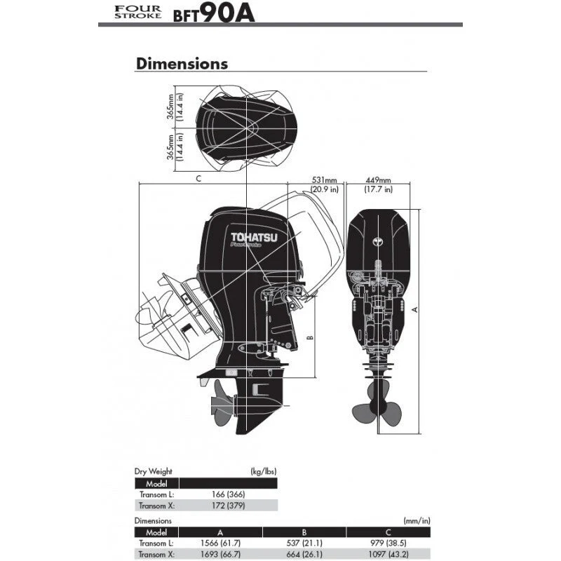 Tohatsu 90 PK buitenboordmotor MFS90A ETL - Image 5