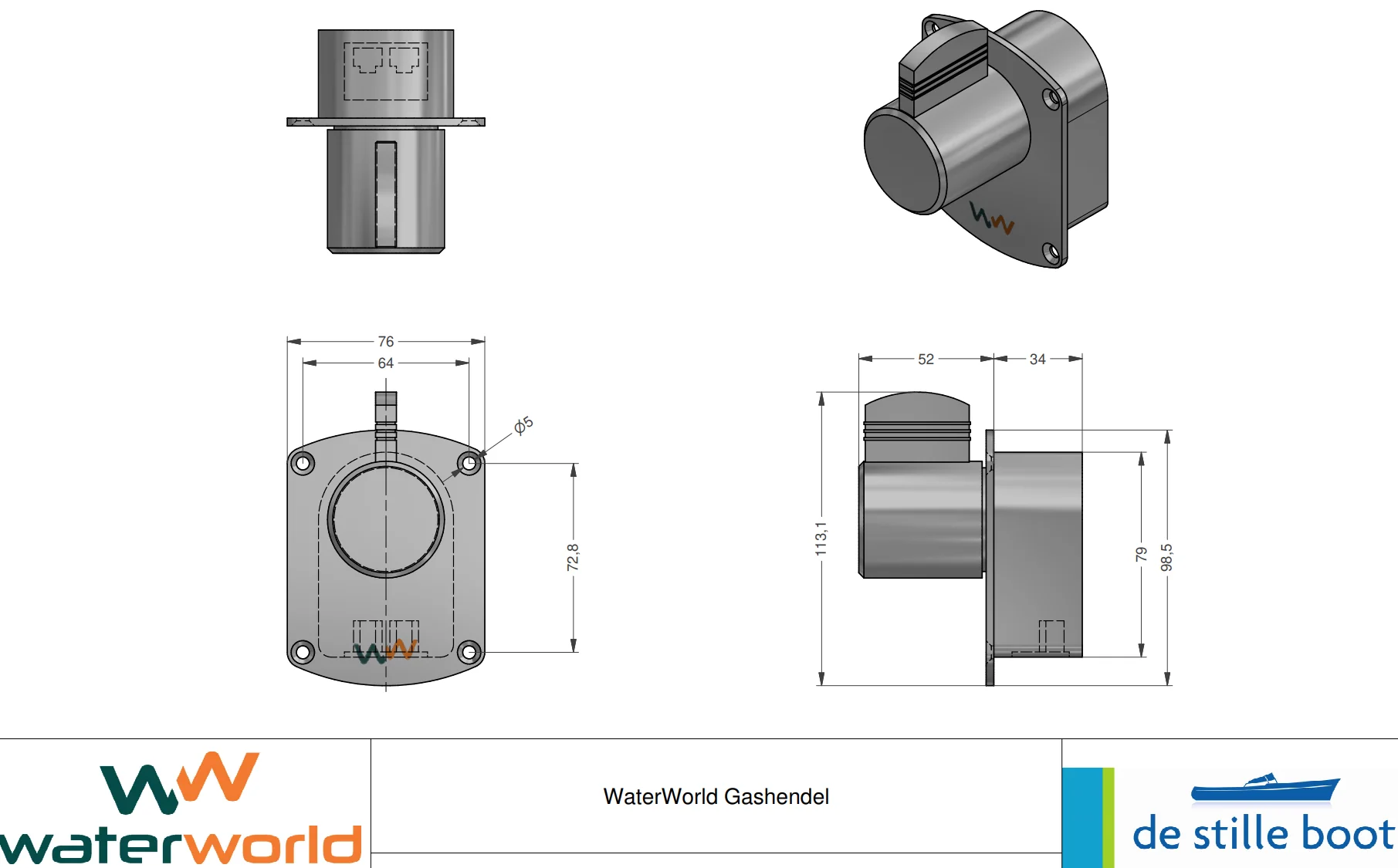 Waterworld 4.0 i/h 10.0 i/h 20.0 i/h (hybride) elektrische binnenboordmotor 5 - 20 kW 48V - Image 40
